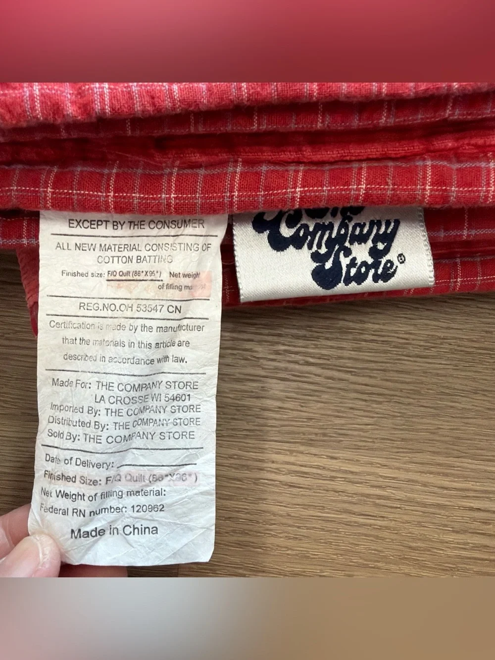 The Company Store pre owned